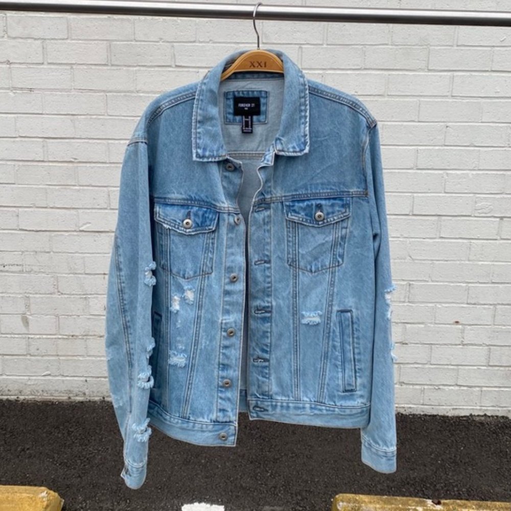 Distressed Denim Jacket